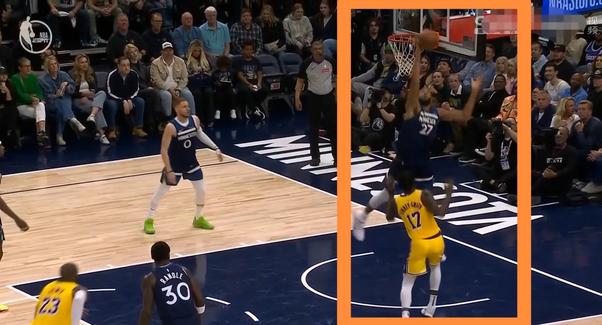 森林狼队遭遇逆转，主场失利